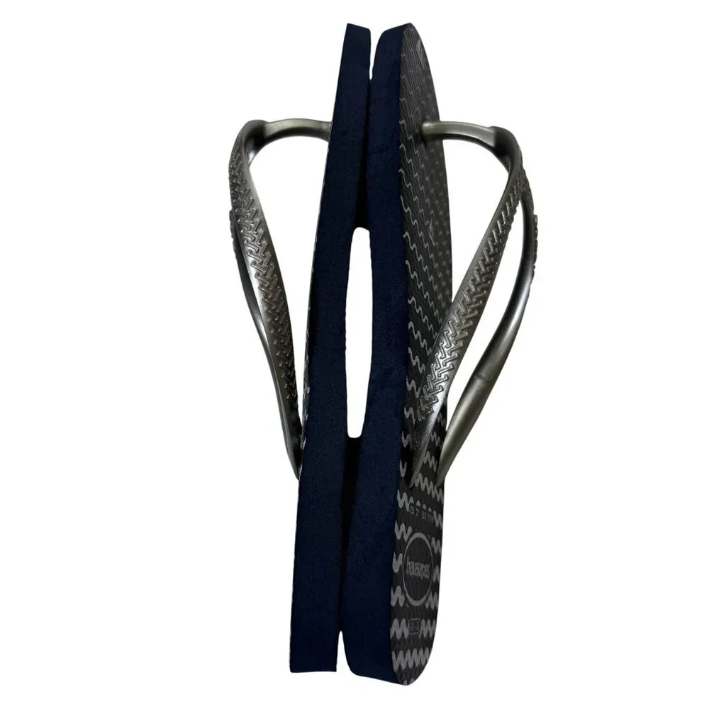 Havaianas Slim‎ Oceano Flip Flop Sandals Navy Blue Youth 2